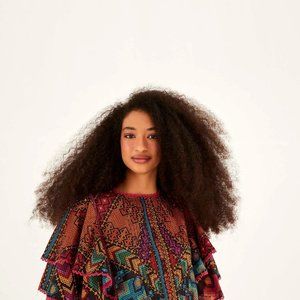 NWT Farm Rio Yawanawa Stripes Blouse